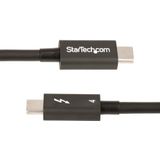 StarTech.com 1m Thunderbolt 4 Kabel, 40Gbps, 100W PD, 4K/8K Video, Intel-Certified Thunderbolt Kabel, Compatibel met USB4/Thunderbolt 3/USB 3.2/USB Type-C/DisplayPort