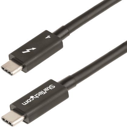 StarTech.com 1m Thunderbolt 4 Kabel, 40Gbps, 100W PD, 4K/8K Video, Intel-Certified Thunderbolt Kabel, Compatibel met USB4/Thunderbolt 3/USB 3.2/USB Type-C/DisplayPort