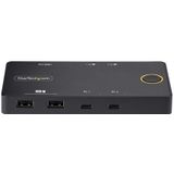 StarTech.com C2-H46-UC2-PD-KVM KVM-switch Zwart