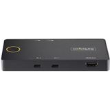 StarTech.com C2-H46-UC2-PD-KVM KVM-switch Zwart