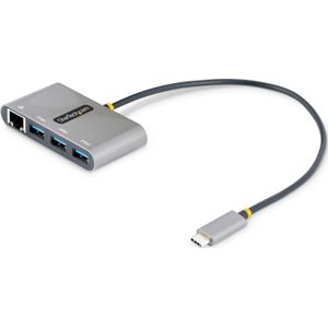 StarTech 3 poorts USB-C Hub met Ethernet - 3x USB-A 3.0 5Gbps