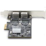 StarTech.com 2-Port 2.5Gbps NBASE-T PCIe Netwerkkaart, Intel I225-V, Dual-Port Computer Ethernet Adapter, Multi-Gigabit NIC, PCI Express Server LAN Kaart, Desktop Ethernet Interface
