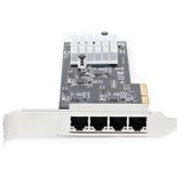 StarTech.com 4-Port 2.5Gbps NBASE-T PCIe Netwerkkaart, Intel I225-V, Quad-Port Computer Ethernet Adapter, Multi-Gigabit NIC, PCI Express Server LAN Kaart, Desktop Ethernet Interface