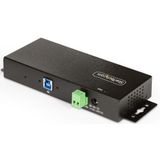 StarTech.com 7-Port Managed USB Hub met 4x USB-A, Heavy Duty met Industriële Stalen Behuizing, ESD & Overspanningsbeveiliging, Wand/Bureau/Din-Rail Montage, USB 3.0/3.1/3.2 Gen 1 5Gbps