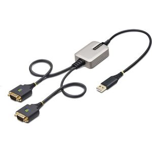 StarTech - 60cm 2-Port USB naar Seriëel Adapter Kabel - COM Retention - DB9 RS232