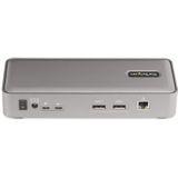 StarTech.com Dual-Laptop USB-C KVM Docking Station, Dual Monitor 4K 60Hz DisplayPort Dock, 5-Port USB Hub, GbE, 90W/45W Power Delivery voor Twee Laptops, Windows/Mac, Dual Host KVM Dock