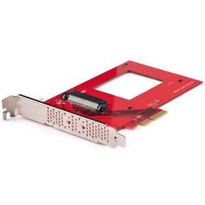 StarTech - U.3 naar PCIe Adapter - Rood - Geheugenkaartlezer