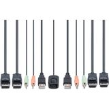 StarTech C2-DD46-UA2-CBL-KVM KVM-switch Zwart