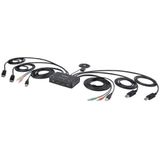 StarTech.com C2-DD46-UA2-CBL-KVM KVM-switch Zwart