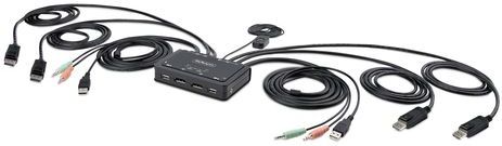 StarTech.com C2-DD46-UA2-CBL-KVM KVM-switch Zwart