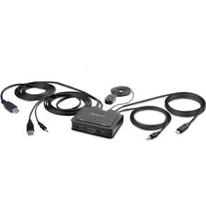 StarTech.com C2-H46-UAC-CBL-KVM KVM-switch Zwart