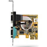 2-Poorts Seriële PCIe Kaart - RS-232 - 921,6 Kbit/s - 256 Byte FIFO