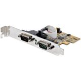 2-Poorts Seriële PCIe Kaart - RS-232 - 921,6 Kbit/s - 256 Byte FIFO