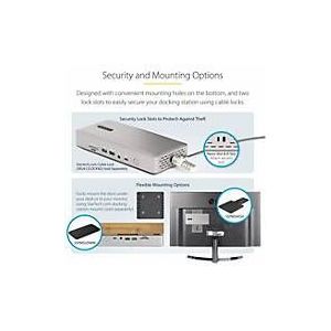 StarTech Thunderbolt 4 Multi-Monitor Docking Station, Quad/Triple/Dual Display Dock, 2x HDMI/2x DisplayPort, 7x USB Hub, 2.5Gb Ethernet, 98W Power Delivery