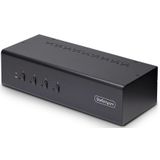 StarTech.com 4-Port Dual-Monitor DisplayPort KVM Switch, 4K 60Hz, 2x USB 5Gbps Hub Ports, 2x USB 2.0 HID Ports, Hotkey/Drukknop Schakeling, TAA Compliant, 3.5mm Audio, HDCP