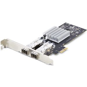 StarTech.com 2-Port GbE SFP Netwerkkaart, PCIe 2.0 x1, Intel I350-AM2 2x 1GbE Controller, 1000BASE Koper/Glasvezel, Dual-Port Gigabit Ethernet NIC, Desktop/Server Backplanes, Windows en Linux Compatibel