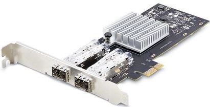 StarTech.com 2-Port GbE SFP Netwerkkaart, PCIe 2.0 x1, Intel I350-AM2 2x 1GbE Controller, 1000BASE Koper/Glasvezel, Dual-Port Gigabit Ethernet NIC, Desktop/Server Backplanes, Windows en Linux Compatibel