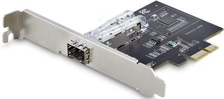 StarTech.com 1-Port GbE SFP Netwerkkaart, PCIe 2.1 x1, Intel I210-IS, 1GbE Controller, 1000BASE Koper/Glasvezel, Single-Port Gigabit Ethernet NIC, Desktop/Server Backplanes, Windows en Linux Compatibel