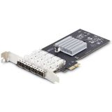 StarTech.com 4-Port GbE SFP Netwerkkaart, PCIe 2.0 x2, Intel I350-AM4 4x 1GbE Controller, 1000BASE Koper/Glasvezel, Dual-Port Gigabit Ethernet NIC, Desktop/Server Backplanes, Windows en Linux Compatibel