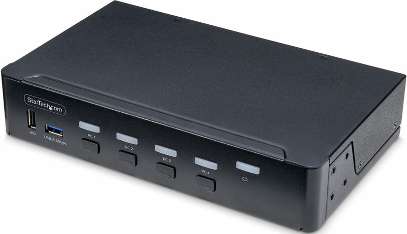 DisplayPort KVM-Switch - 4K 60Hz - USB-A - HDR - 4 Poorten