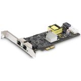 StarTech - NIC 2.5Gbps - Netwerkkaart - Zwart - PCI Express 2.0 x2