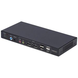 StarTech - P2ADD121D - KVM Switch - Zwart - 3840 x 2160 Pixel - 4K Ultra HD