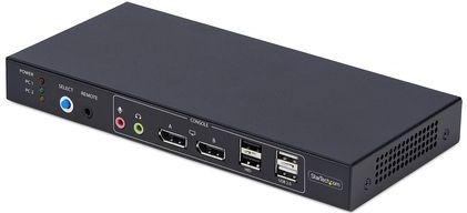 StarTech - P2ADD121D - KVM Switch - Zwart - 3840 x 2160 Pixel - 4K Ultra HD