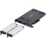 StarTech - Dual-Bay M.2 NVMe SSD naar PCIe x8 - Afneembaar Mobiel Rack - Hot-swap Drive Bay