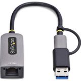 2,5GbE USB-C naar Gigabit Netwerkadapter - Zwart - USB 3.0