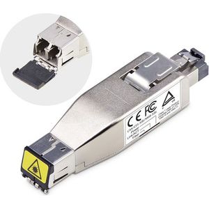 Gigabit Glasvezel naar Ethernet Media Converter - Metalen Behuizing - PoE - IP20