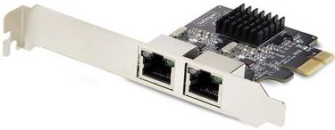 StarTech - NIC 2-poorts - Netwerkkaart - Zwart - PCI-E x1