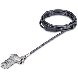 StarTech - Universeel Laptop Kabelslot - 2m - Security Kabel met Vooraf Ingesteld Combinatieslot