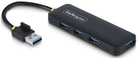 4-poorts USB 3.0 Hub - Compact - Draagbaar - USB-A - Zwart