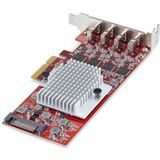 StarTech.com - 4-Port USB-C PCIe Kaart - USB 3.2 - 10Gbps - PCI Express Uitbreidingskaart