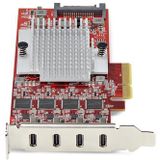 StarTech.com - 4-Port USB-C PCIe Kaart - USB 3.2 - 10Gbps - PCI Express Uitbreidingskaart