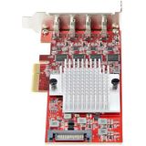 StarTech.com - 4-Port USB-C PCIe Kaart - USB 3.2 - 10Gbps - PCI Express Uitbreidingskaart