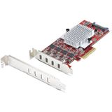 StarTech.com - 4-Port USB-C PCIe Kaart - USB 3.2 - 10Gbps - PCI Express Uitbreidingskaart