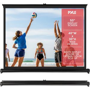 vidaXL Projectiescherm wandhangend 90 inch 16:9, projectorscherm, handmatig projectiescherm, kantoor presentatiescherm, muur opknoping projectiescherm