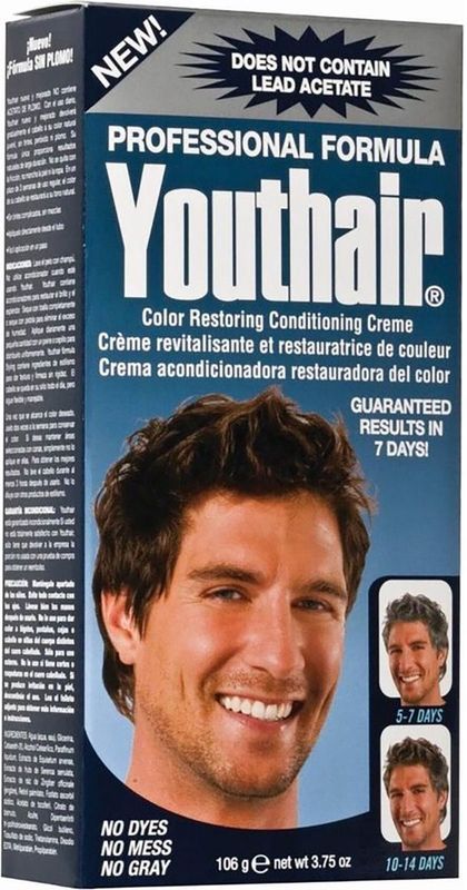 Youthair Anti-grijs kleurherstel crème - Zichtbare resultaten in 1 week - Werkt geleidelijk - 100% natuurlijk resultaat