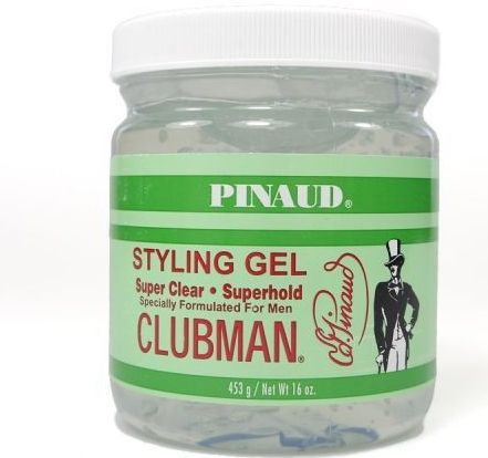 Clubman Pinaud Super Clear Gel 453 gr - Sterke hold, mooie glans - Houdt het haar de hele dag netjes en goed verzorgd