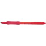 BiC Soft Feel Clic Balpen, Medium Punt, 1 mm, Rood