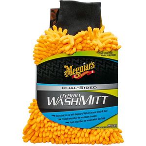 Meguiars - Hybrid Ceramic Wash Mitt - Wasproduct - Oranje/Grijs - Microfiber