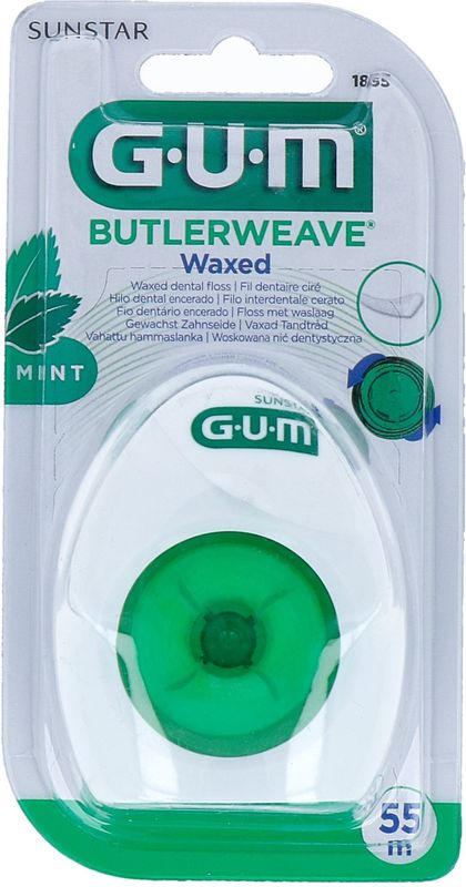 Gum Butterweave Waxed Mint - 55 m - Flosdraad
