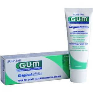 1+1 gratis: GUM Tandpasta Original White 75 ml