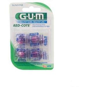 GUM Rode Cote Plakverklikkers - 12st Kersensmaak