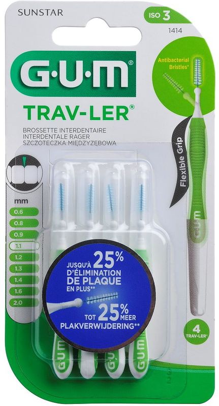 Gum Trav-ler Ultra Fine 1.1 mm - 4 st - Rager