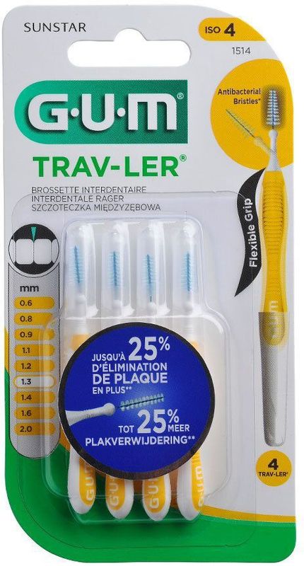 Gum Trav-ler - Extra Fine - Tandenragers - 1.3 mm - 4 stuks
