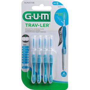 GUM Trav-Ler Ragers Blauw 1.6mm 4 stuks
