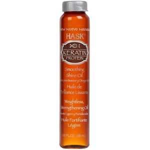 Hask Haarolie Keratin Smoothing Shine Oil Vial - Collageen boost - Versterkt haar - Vrij van parabenen