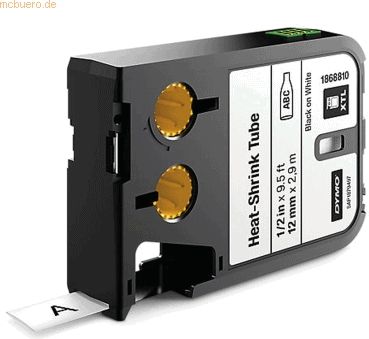 Dymo - XTL 1868810 - Krimpkous Tape - Wit - 12 mm